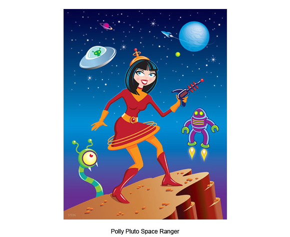 Polly Pluto Illustration